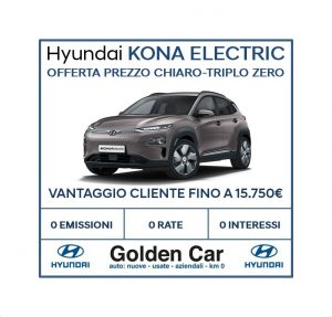 Esclusiva Offerta Hyundai Kona Electric Prezzo Chiaro-Triplo Zero