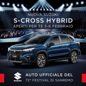 Sul palco dell’Ariston sale la nuova S-Cross Hybrid!